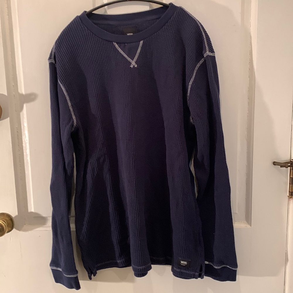 Vans blue waffle shirt. XXL